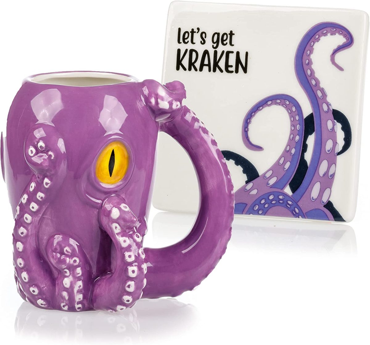 Octopus Mug and Coaster Set