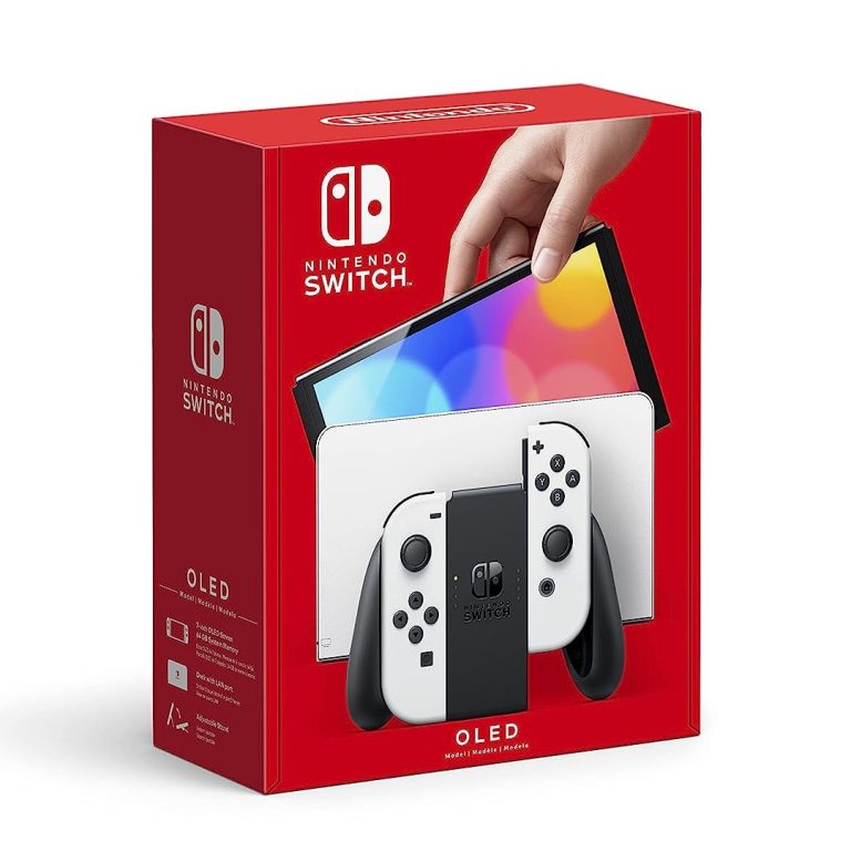 Nintendo Switch – OLED Model with White Joy-Con