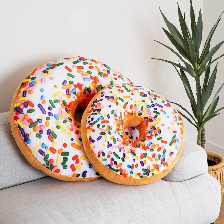 Sprinkle Donut Throw Pillow