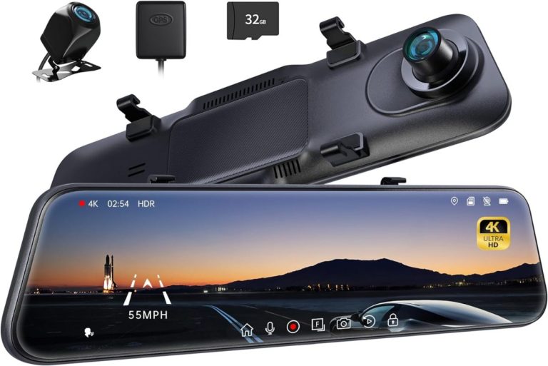 4K Rear View Mirror Dash Cam