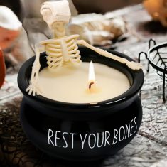 Halloween Skeleton Candle