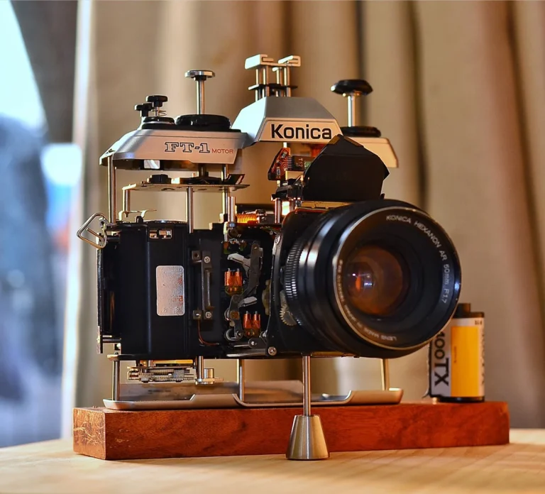 Disassembled 3D Mechanical Camera