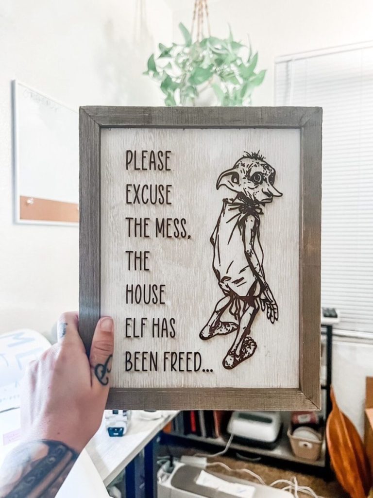 Dobby Home Decor Sign