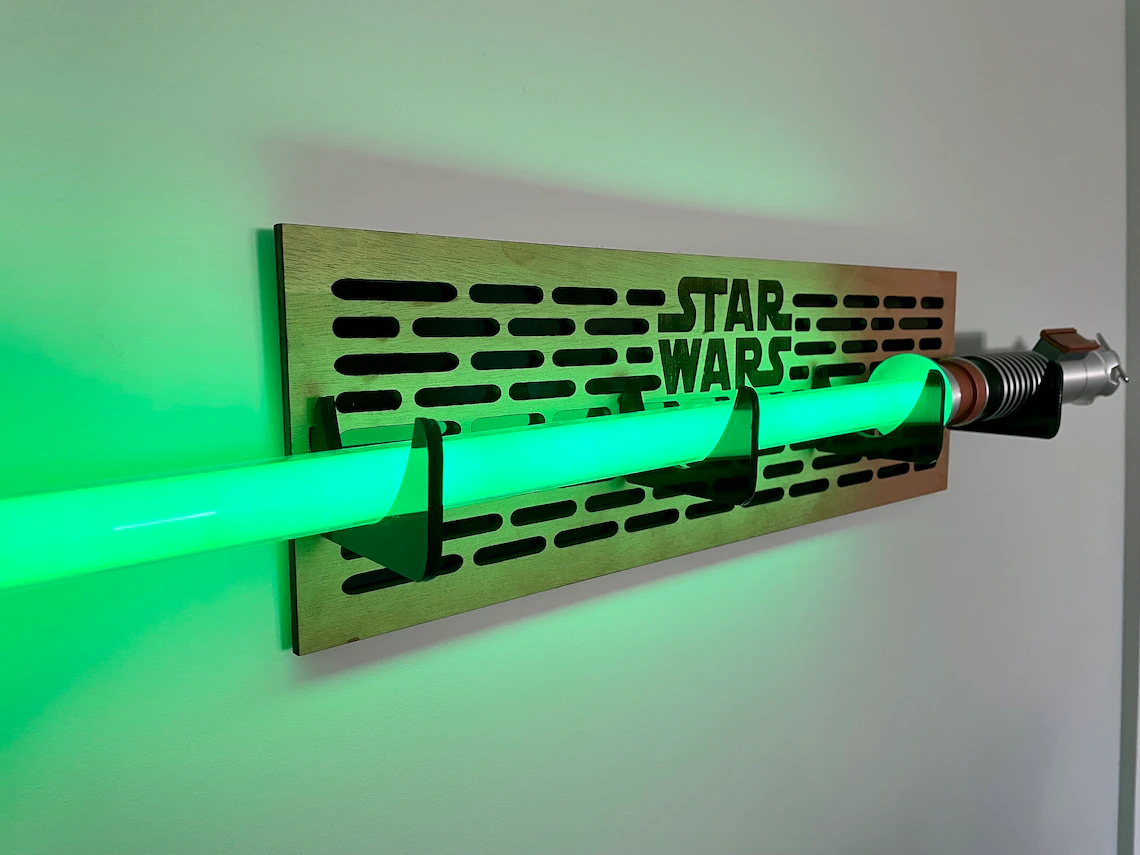 Personalized Double Bladed Lightsaber Stand