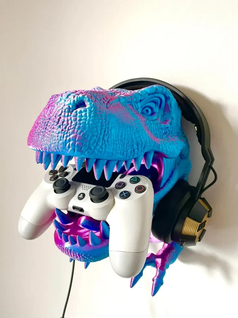 T-Rex Headphones and Controller Holder