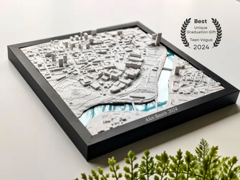 3D College Campus Map - Nerdy Gift Categories