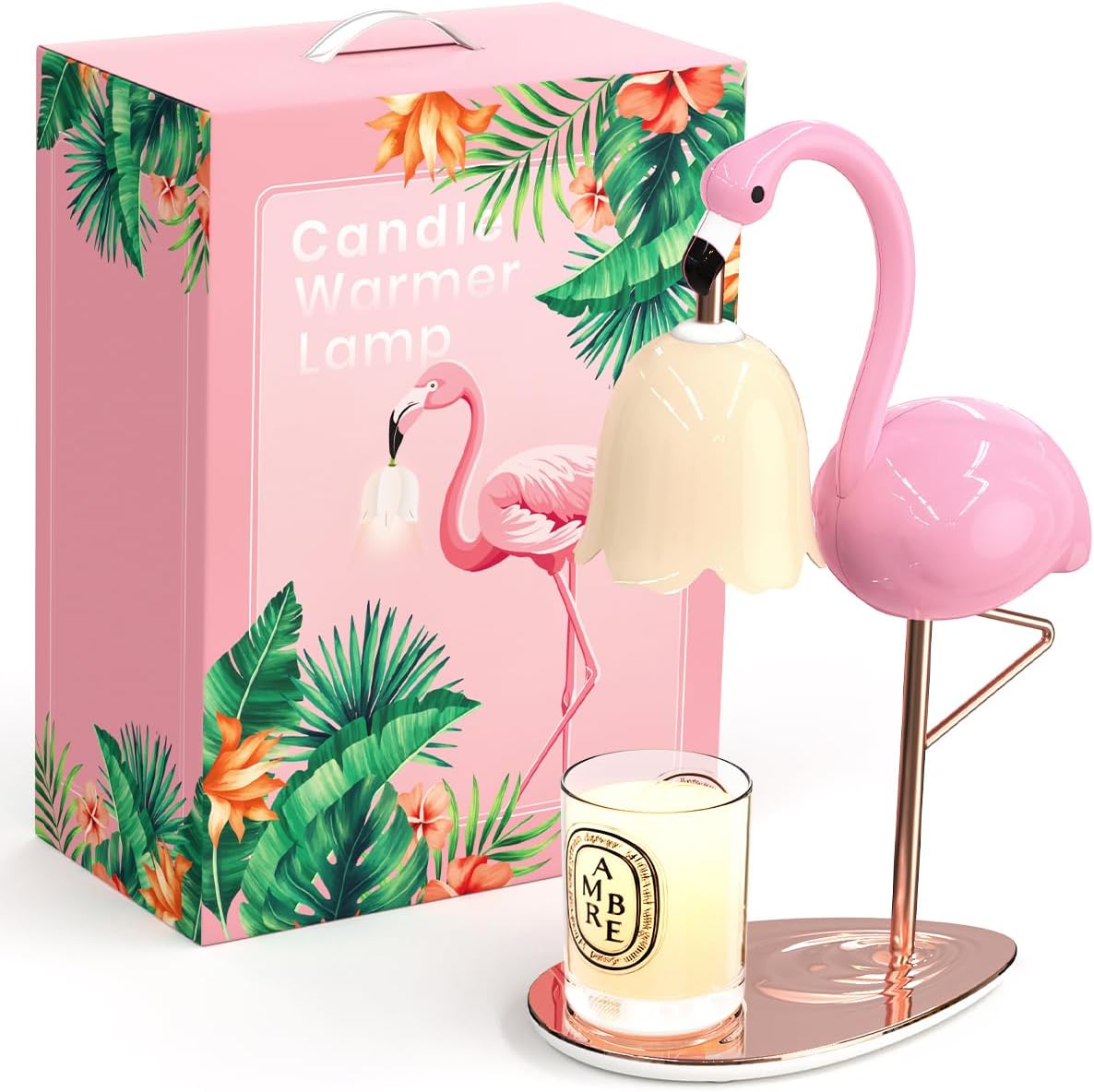 Flamingo Candle Warmer Lamp with Timer