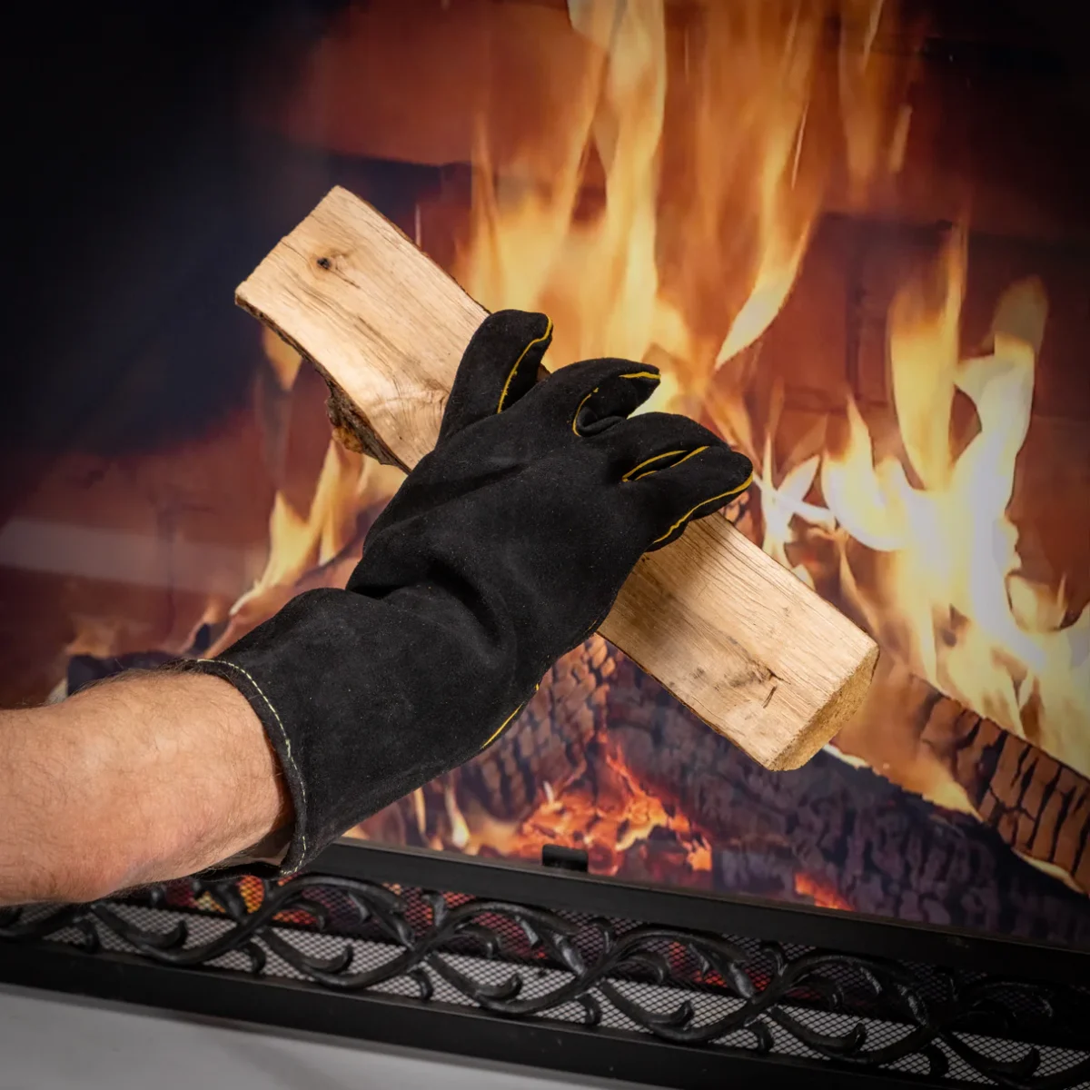 Leather Fireplace Gloves