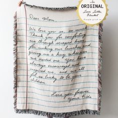 Personalized Love Letter Blanket