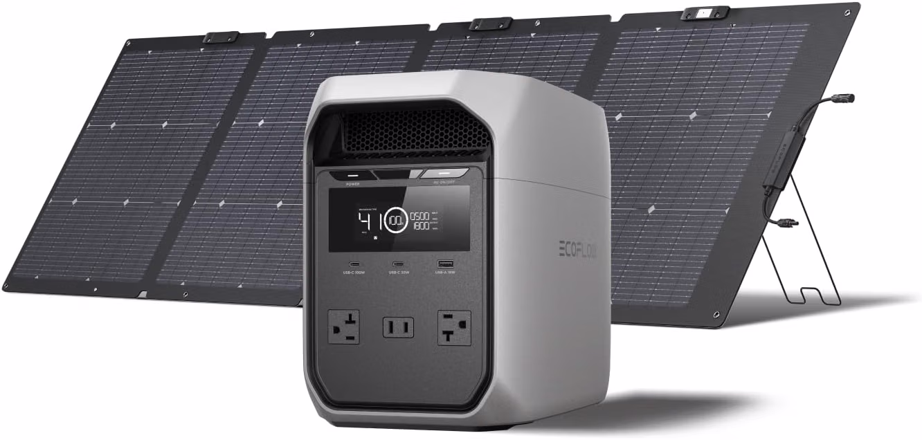 Ecoflow Solar Generator with Solar Panel